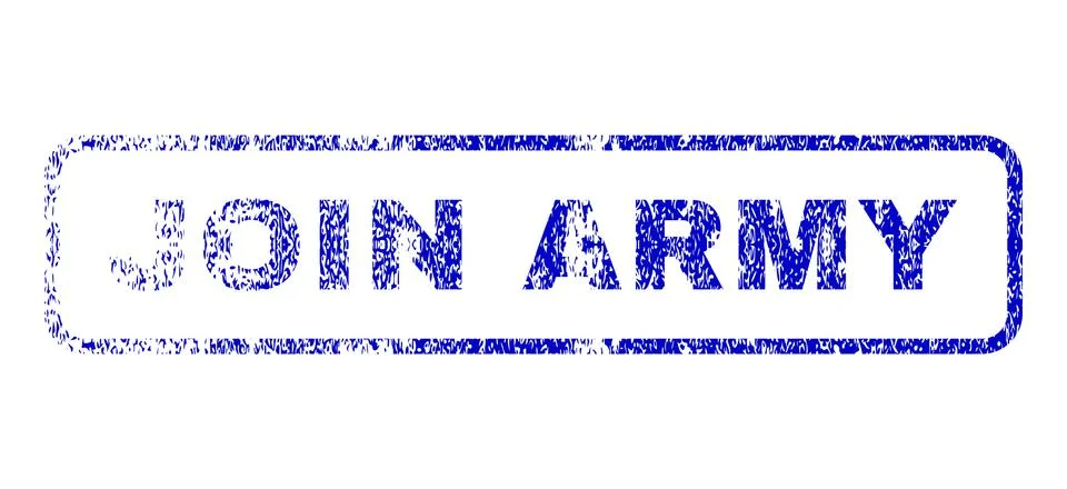 Join Army Rubber Stamp Stock Illustration