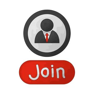 Join button illustration Stockillustratie