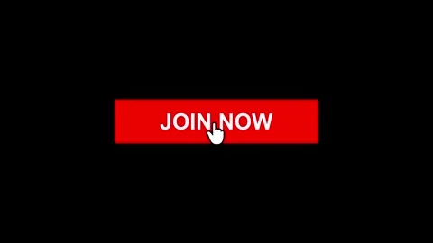 Join button mouse click animation isolated on black background Stock Footage 321240246