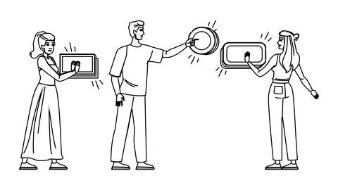 Join call to action cta vector Stock Illustration