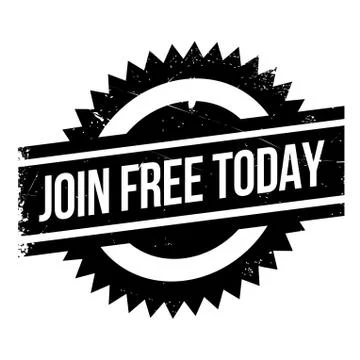 Join Free Today rubber stamp Stock Illustration