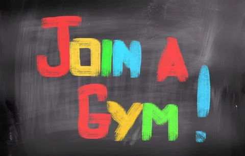Join a gym concept Stock Illustration