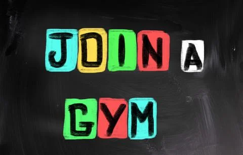 Join a gym concept Stock Illustration