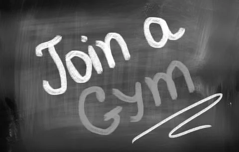 Join A Gym Concept Stock Illustration