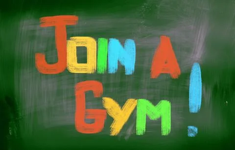 Join A Gym Concept Stock Illustration