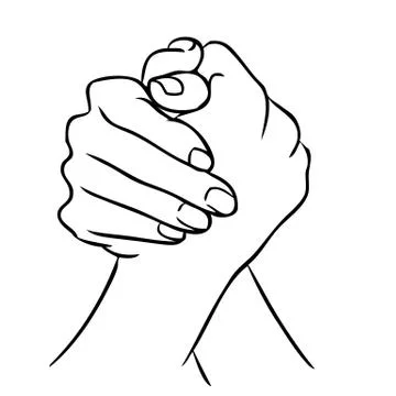 Join hand or hand shake Stock Illustration