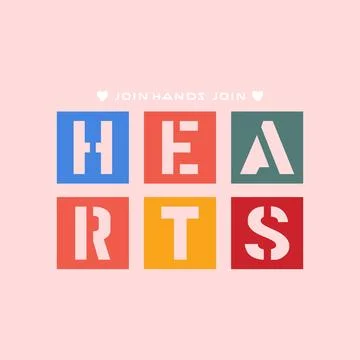 Join hands join hearts 스톡 일러스트