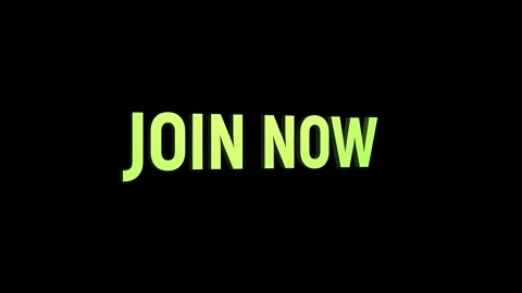 Join now 3D Text 4k Animation on White Alpha Channel black Green Screen Bac.. Stock Footage 313627913