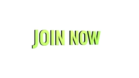 Join now 3D Text 4k Animation on White Alpha Channel black Green Screen Bac.. Stock Footage 313627929