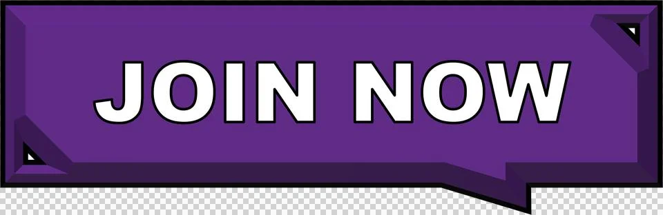 Join Now Button Bevel 3D Embossed Button Icon Dark Purple Stock Illustration