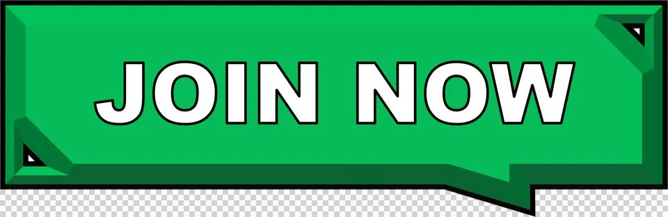 Join Now Button Bevel 3D Embossed Button Icon Dark Green Stock Illustration