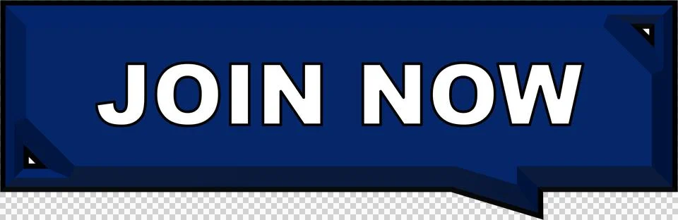 Join Now Button Bevel 3D Embossed Button Icon Navy Dark BLue Stock Illustration