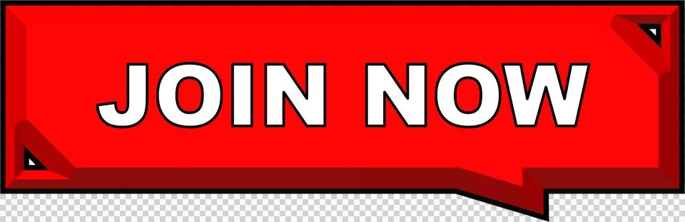 Join Now Button Bevel 3D Embossed Button Icon Red Illustrazione stock