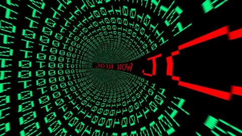 Join now data tunnel イラスト素材