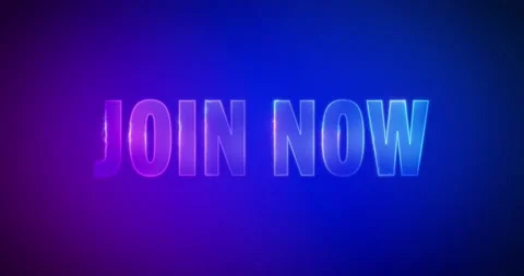 Join now. Electric lightning words. Logotype Stock Footage 135475793