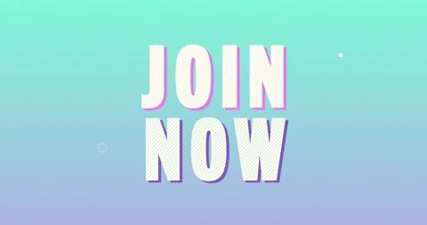 Join now Logotype. Smooth Text Animation. 스톡 동영상 136079088