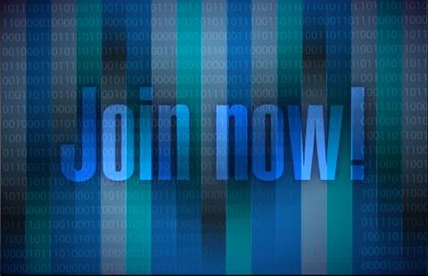 Join now message illustration design Stock Illustration