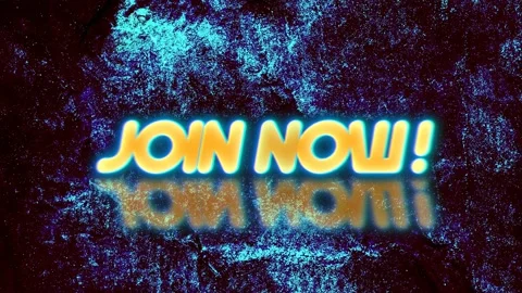 JOIN NOW NEON TEXT Stock-Footage 172486758