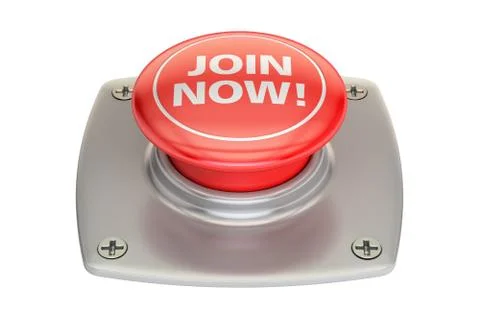 Join Now Red button, 3D rendering Stock Illustration