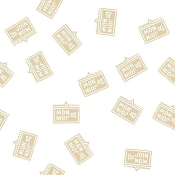 Join now registration glyph seamless pattern 스톡 일러스트