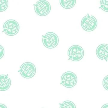 Join now registration glyph vector seamless pattern Illustrazione stock