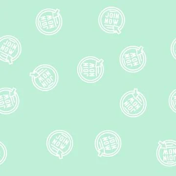 Join now registration line vector seamless pattern Stock Illustration