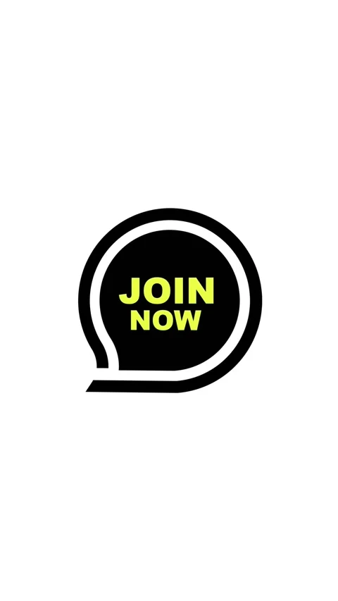 Join now sign on white background Stock Footage 280074056