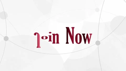 Join now sign on white background Stock Footage 325676813