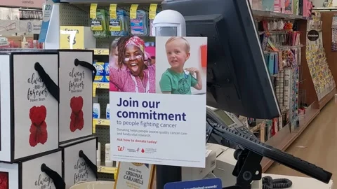 Join Our Commitment Walgreens Signage Stock Footage 169578818