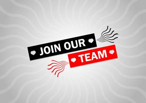 Join our team Stockillustratie