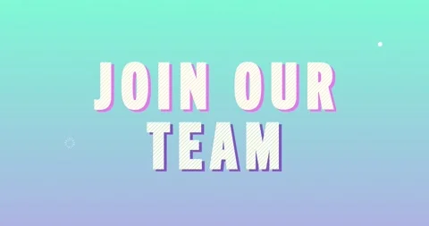 Join our team Logotype. Smooth Text Animation. 스톡 동영상 136078472