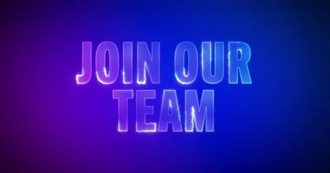 Join our team. Particle Logo. Text Animation Stock Footage 136074009