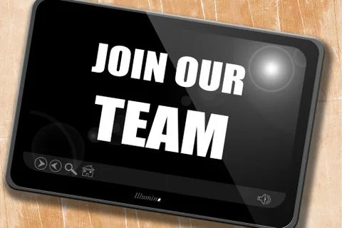 Join our team sign Stock Illustration
