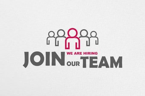 Join our team sign Stock Photos