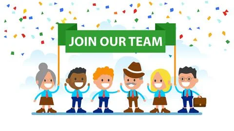 Join our team vector illustration.	 Stock Illustration