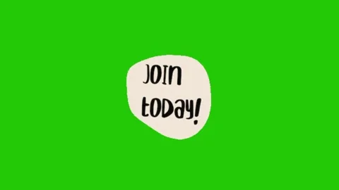 Join today animation on green screen 库存影片 332209720