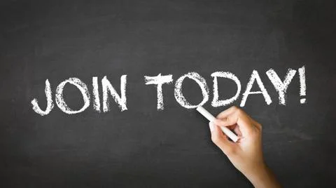 Join today chalk illustration Stock Illustration