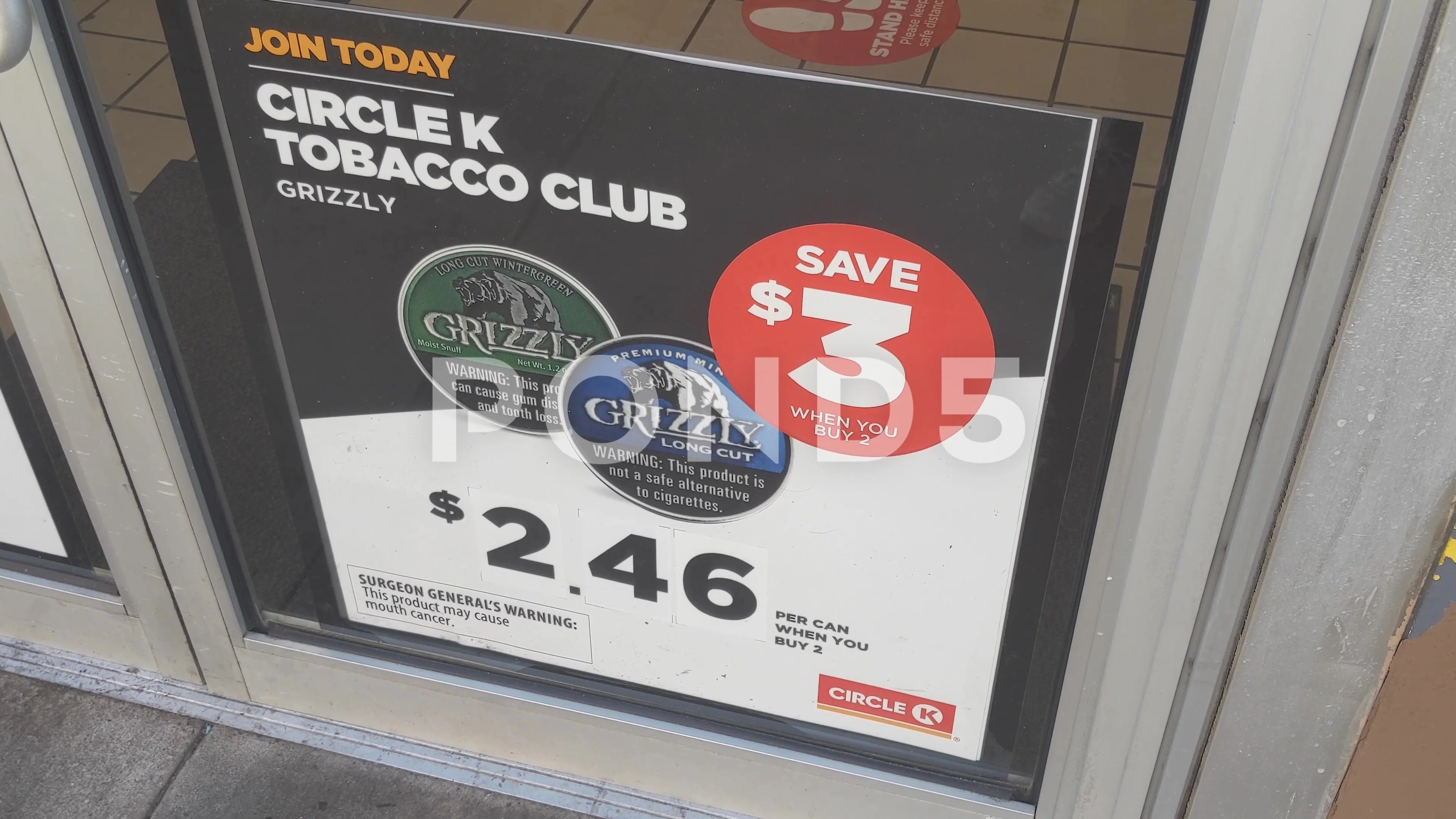 Join Today Circle K Tobacco Club Signage