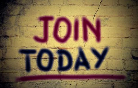 Join Today Concept Stock Illustration