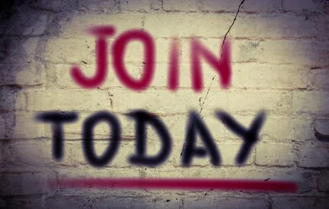 Join Today Concept Stock Illustration