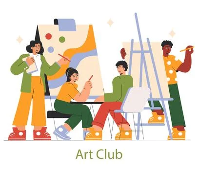 Join us for a Creative and Truly Inspiring Art Club Gathering filled with fun Stock Illustration