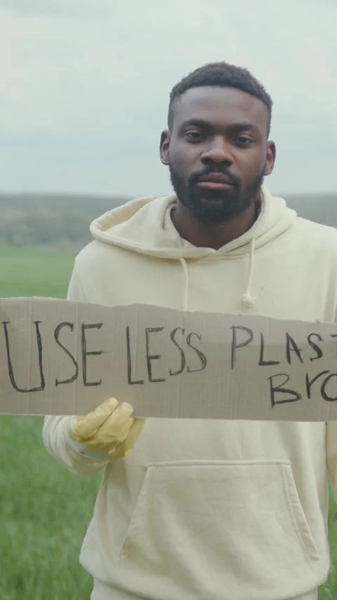 Join us in the Environmental Awareness initiative Its time for a use less Stock Footage 314156668