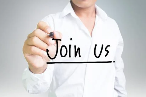 Join Us Stock Illustration