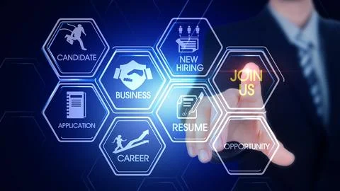 Join us Illustrazione stock