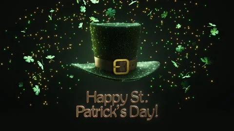 Join us for a joyful celebration of St. Patricks Day while wearing a festive Stock Footage 303351944