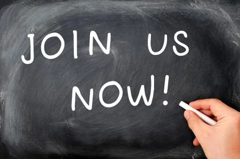 Join us now Stock Photos