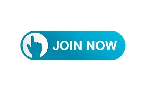 Join Us Now web button - rounded active UI element Stock Illustration