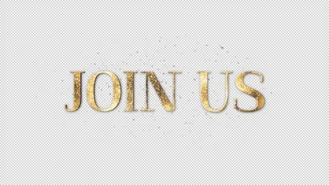 Join Us Text Animation, Alpha Channel Stock Footage 275885413