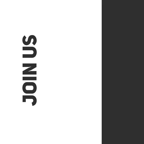 Join us, text animation with white background and black rectangle Stock Footage 248041396