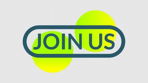 Join Us text 스톡 동영상 335544854